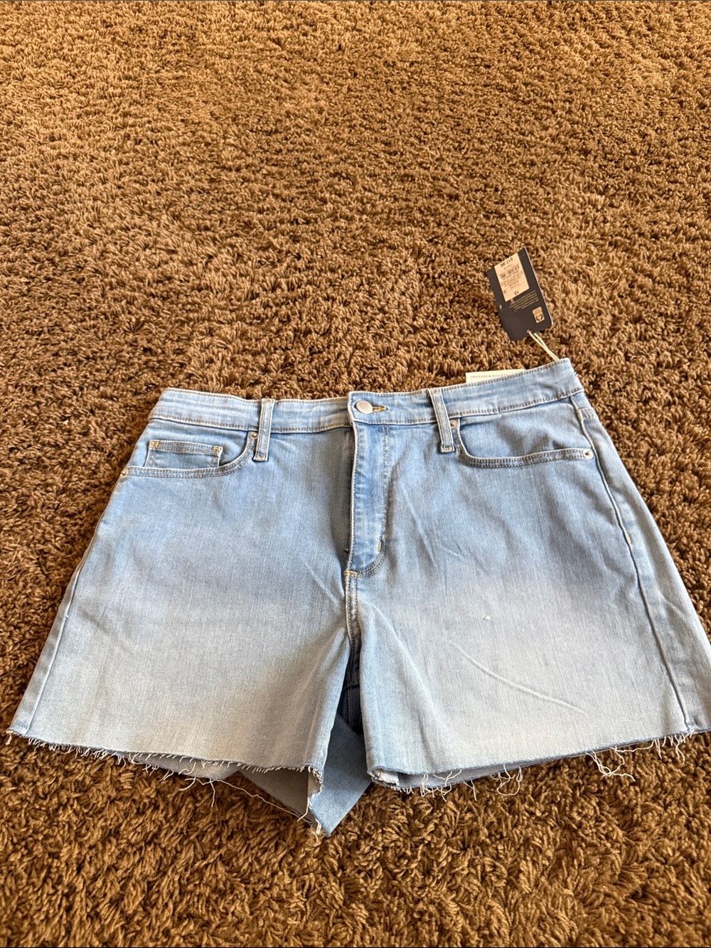 Universal Thread Light Blue Raw Hem Denim Shorts